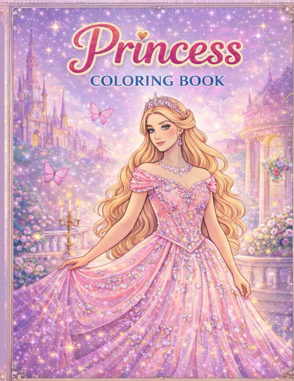 Fashion Princess Coloring Book: Elegant Princess Coloring Pages