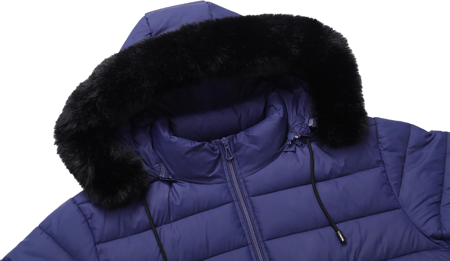 Women’s Plus Size Thermal Down Coat Parka | Windproof,Waterproof,Flannel Lined,Detachable Hood,Warm for Winter - Image 2