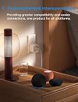 meross Matter Smart Plug Mini, Easy Setup, 100% Privacy Matter Smart Home, Work with Alexa, HomeKit, Google Home with Schedule and Timer, App and Voice Control, 2.4G Wi-Fi Only, 4 Pack