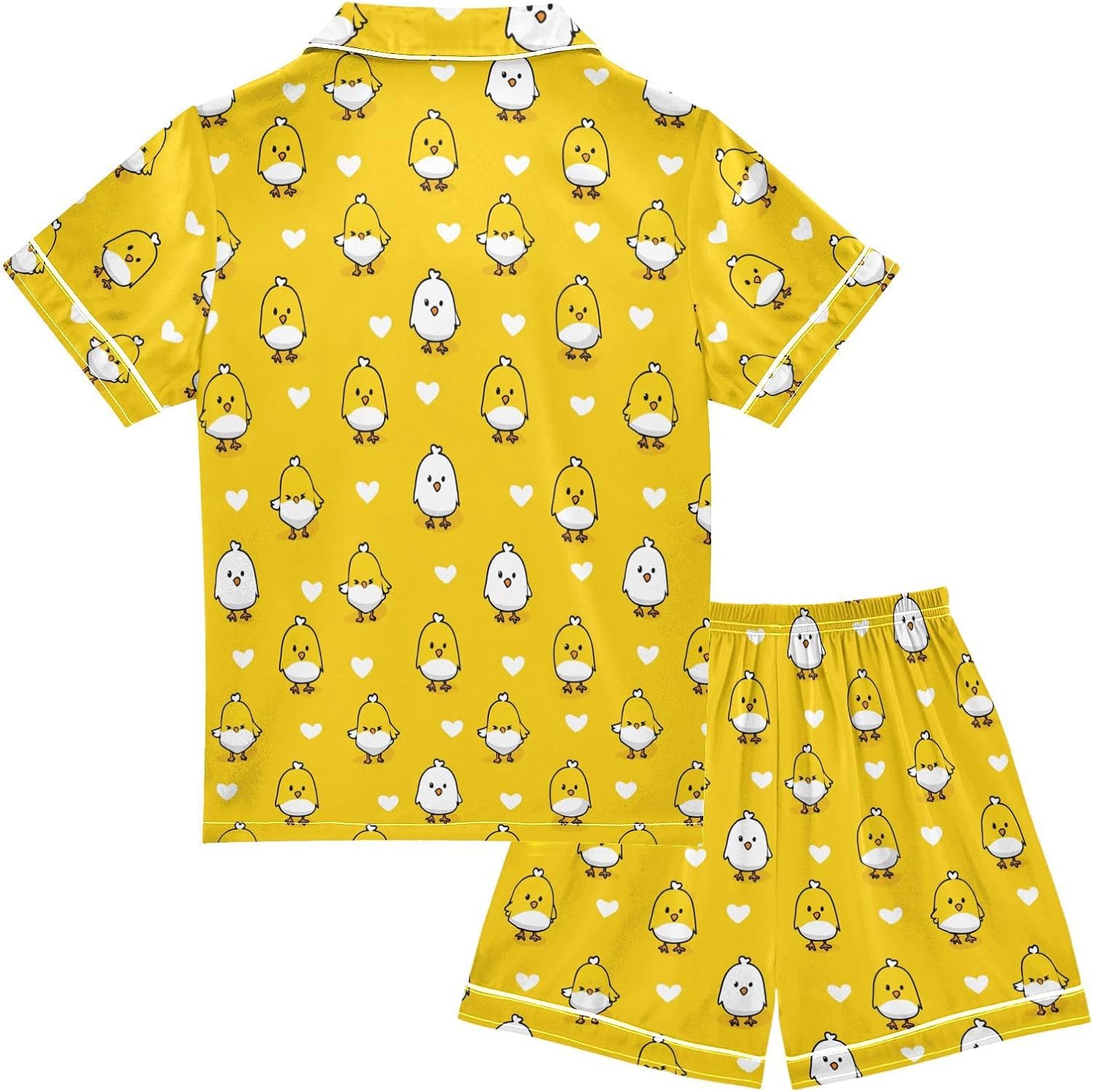 Leopard Pink Summer Pajamas Shorts Set Purple Satin PJ Sets for Pj - Image 4