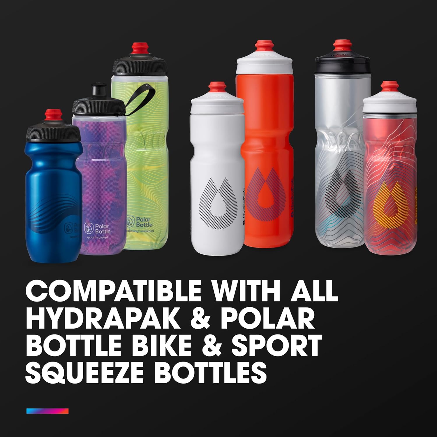 HydraPak Breakaway+ Filter Cap - Water Filtration Accessory - Fast Flow - Fits Bike and Sport Squeeze Bottles, Perfect for Cycling, Outdoor Activities, Travel and Emergency Preparedness