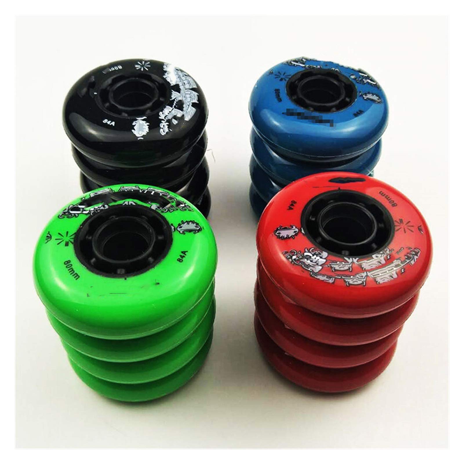 Skateboard-Räder, Rollschuh-Räder 84A Skating-Rad 80 76 72MM Reifen für Roller-Inline-Skates-Rad