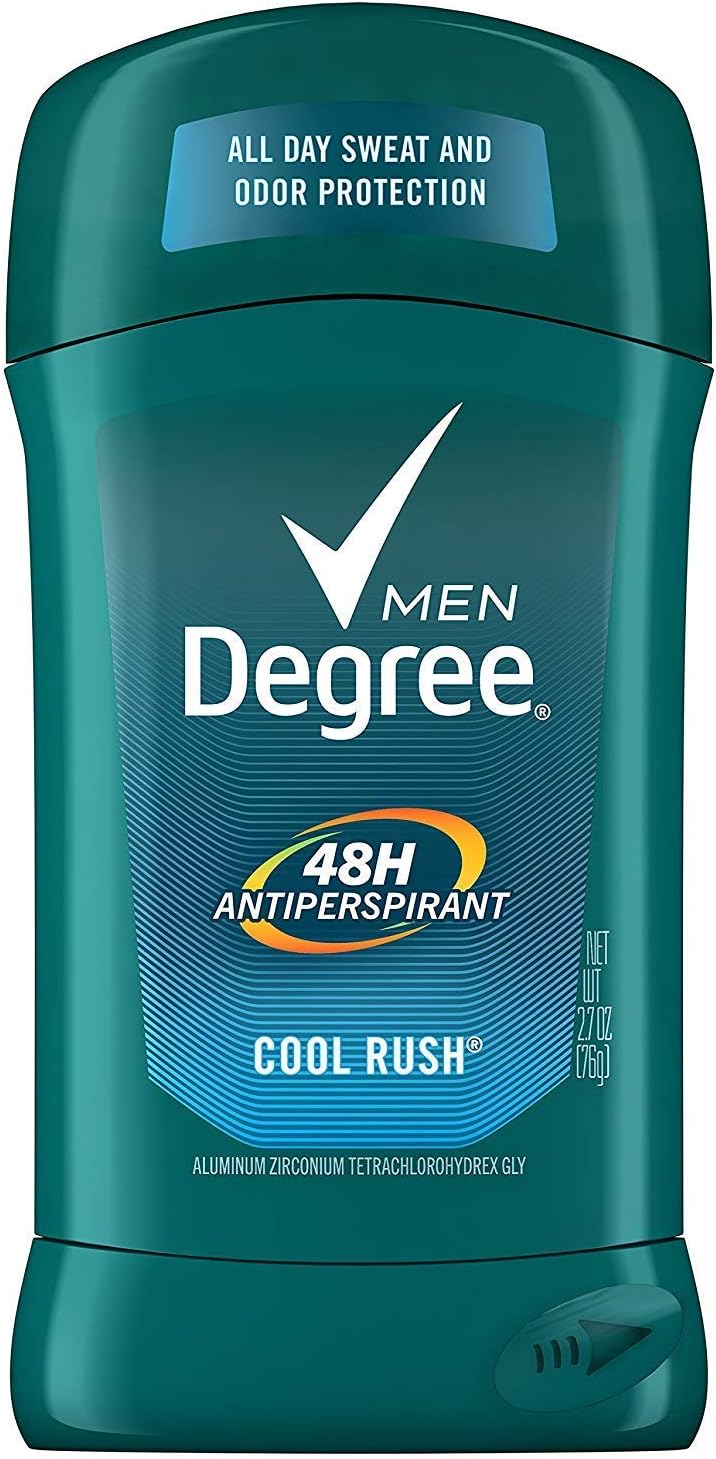 Men Antiperspirant Deodorant Solid, Cool Rush, 2.7 oz (11 Pack) (Bundle)