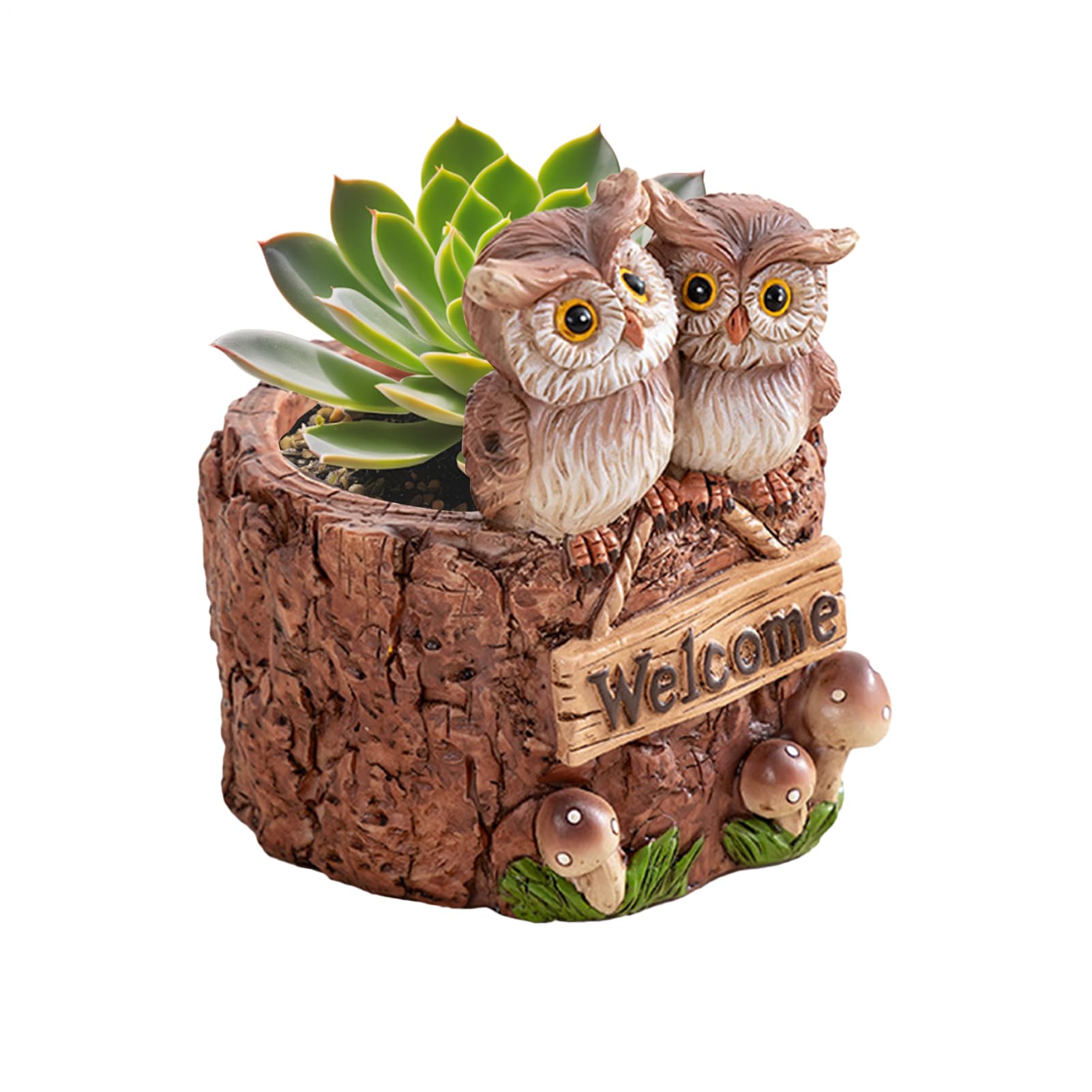 Pots pour d'intérieur mignon petit pot avec panneau accueil