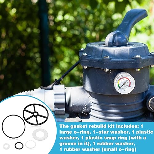 Miniatura 5 de Piezas de filtro de piscina Kit de juntas de araña, SPX0714L junta tórica Vari-Flo XL válvula SP0714T Piezas de bomba de piscina compatibles con