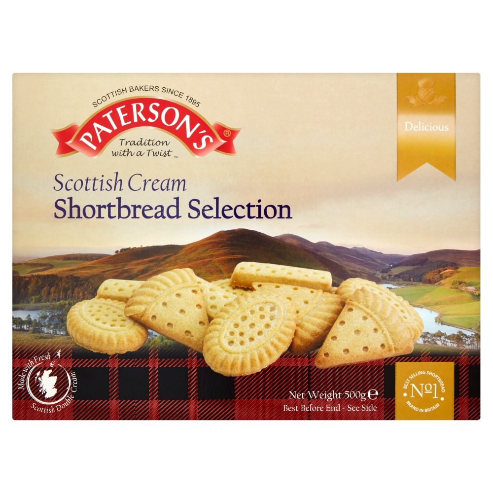 Patersons Scottish Cream Shortbread Selection, 500g
