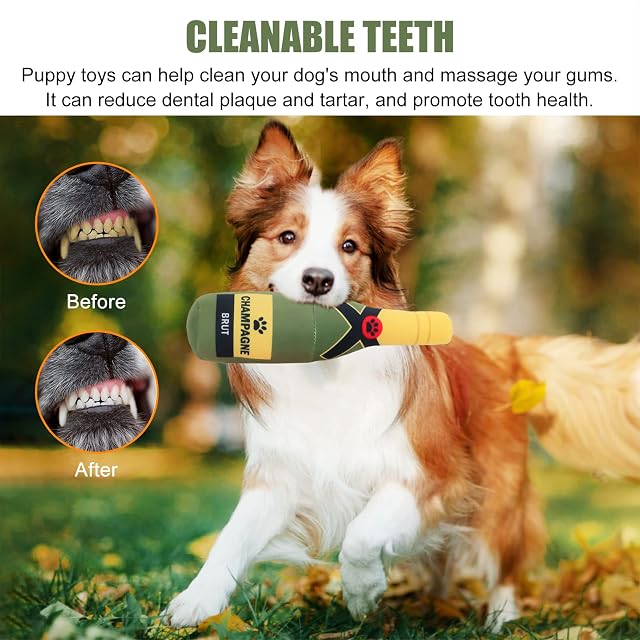 Foto 4 de 7 de Nizirioo Juguete para Perros chirriante, Juguete para Masticar, Juguete Peluche para Perros