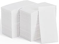 Vista 8 de JOLLY CHEF Paquete de 200 servilletas de papel desechables, servilletas de baño suaves para invitados, toallas de mano de papel blanco de 2 capas