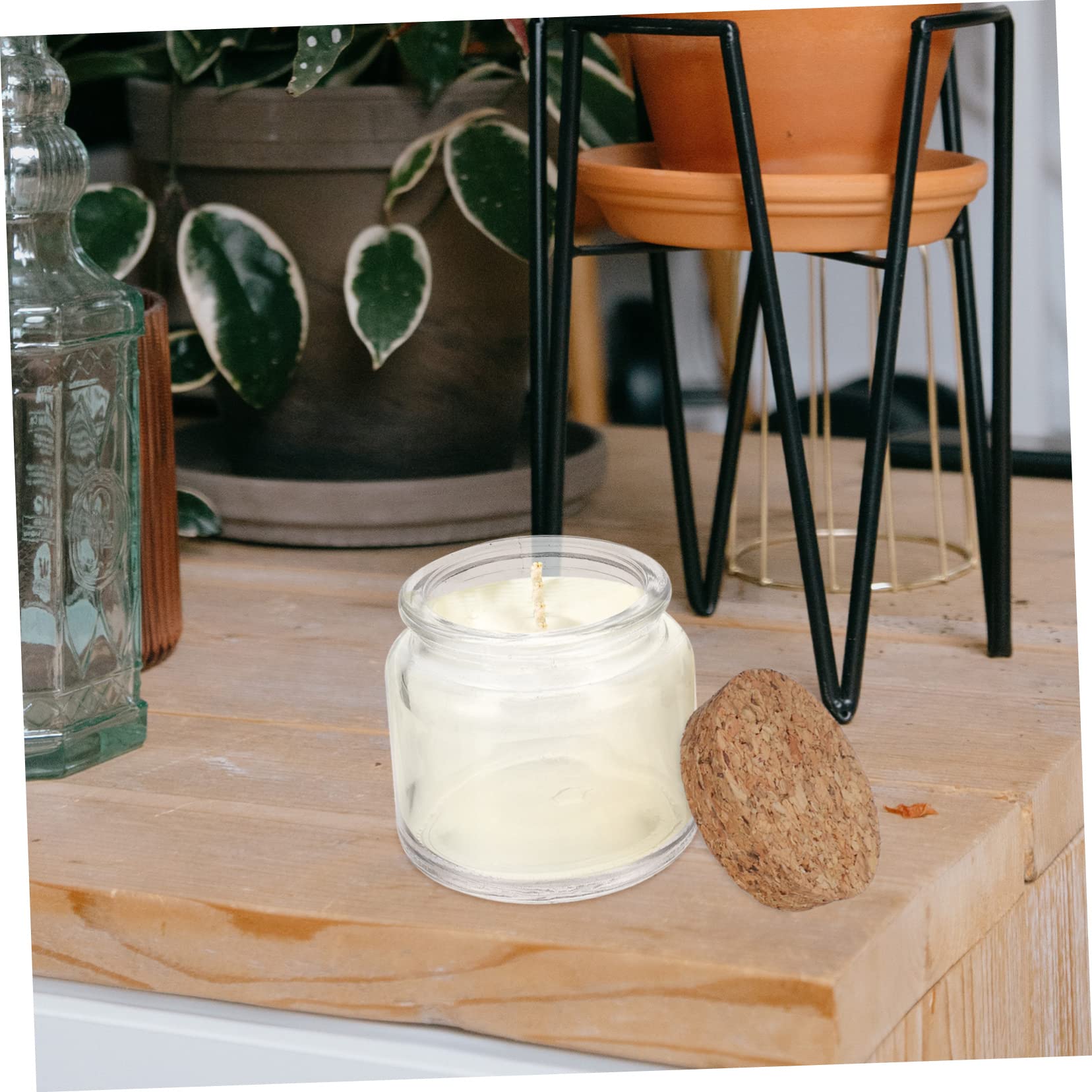 Bicchierini in Vetro per Candela Profumata 100ml, 5 Pezzi