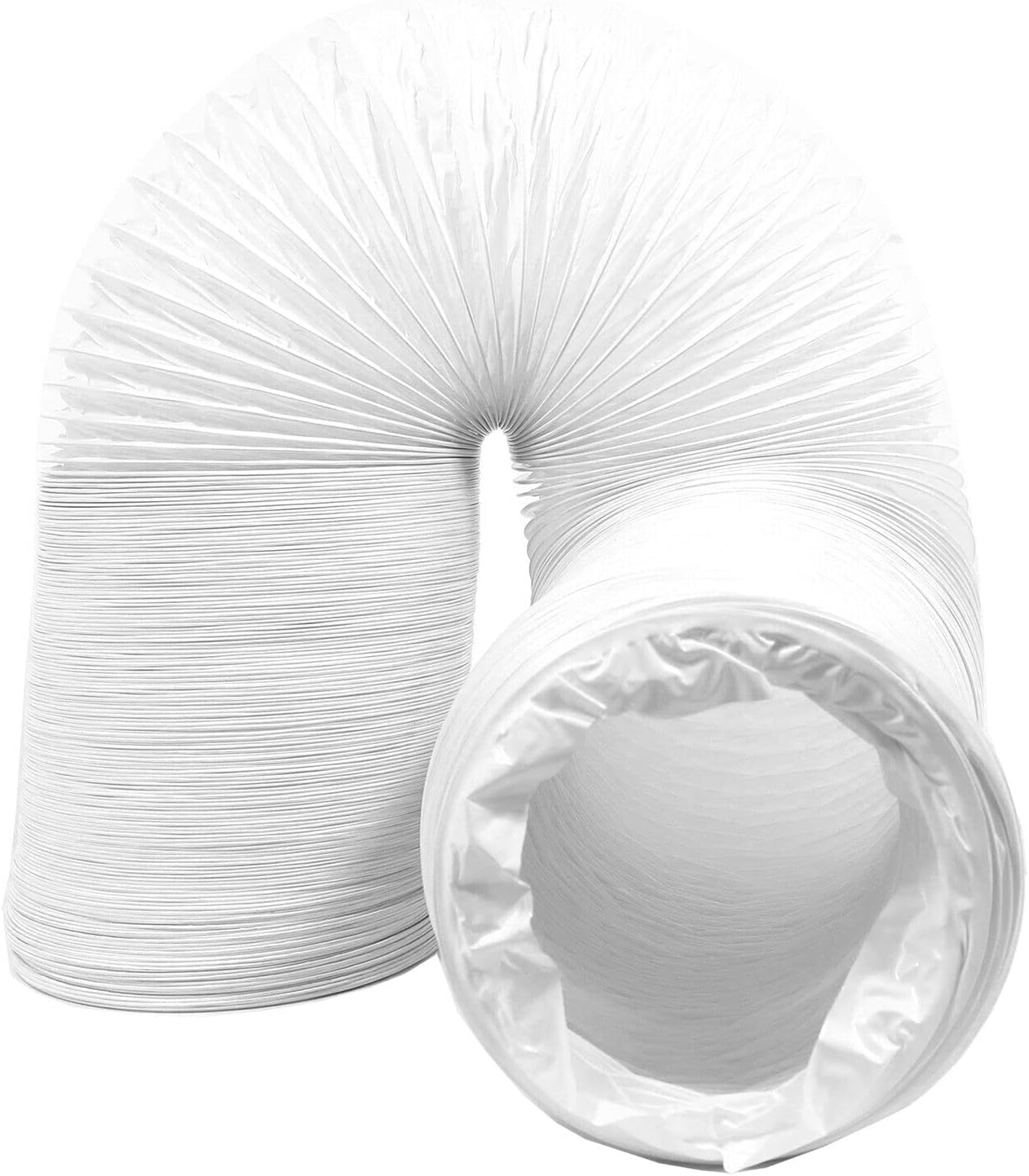 SPARES2GO Cooker Hood Duct Hose PVC Extra Long Flexible Vent Pipe Universal (5" x 10 Metres