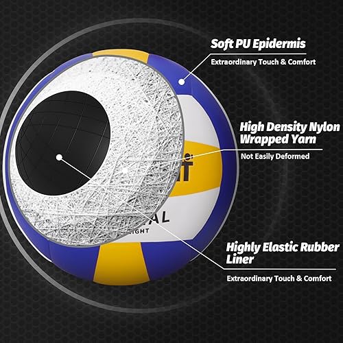 Miniatura 2 de Voleibol, voleibol, tamaño oficial 5 pelota de voleibol de playa, voleibol suave al tacto, para interiores y exteriores