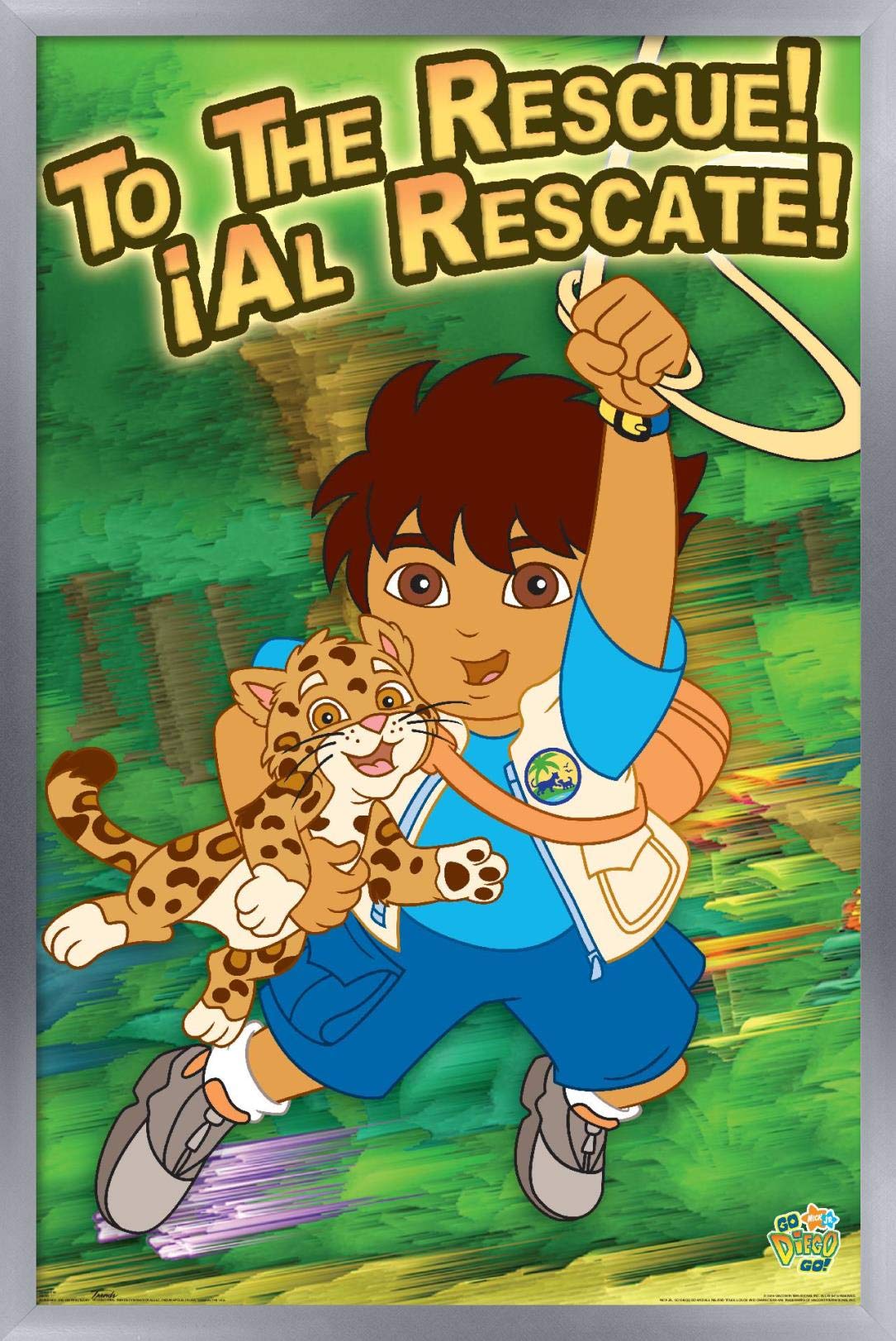 Trends InternationalNick Jr Diego Go-to The Rescue Wall Poster, 14.725" x 22.375", Multi