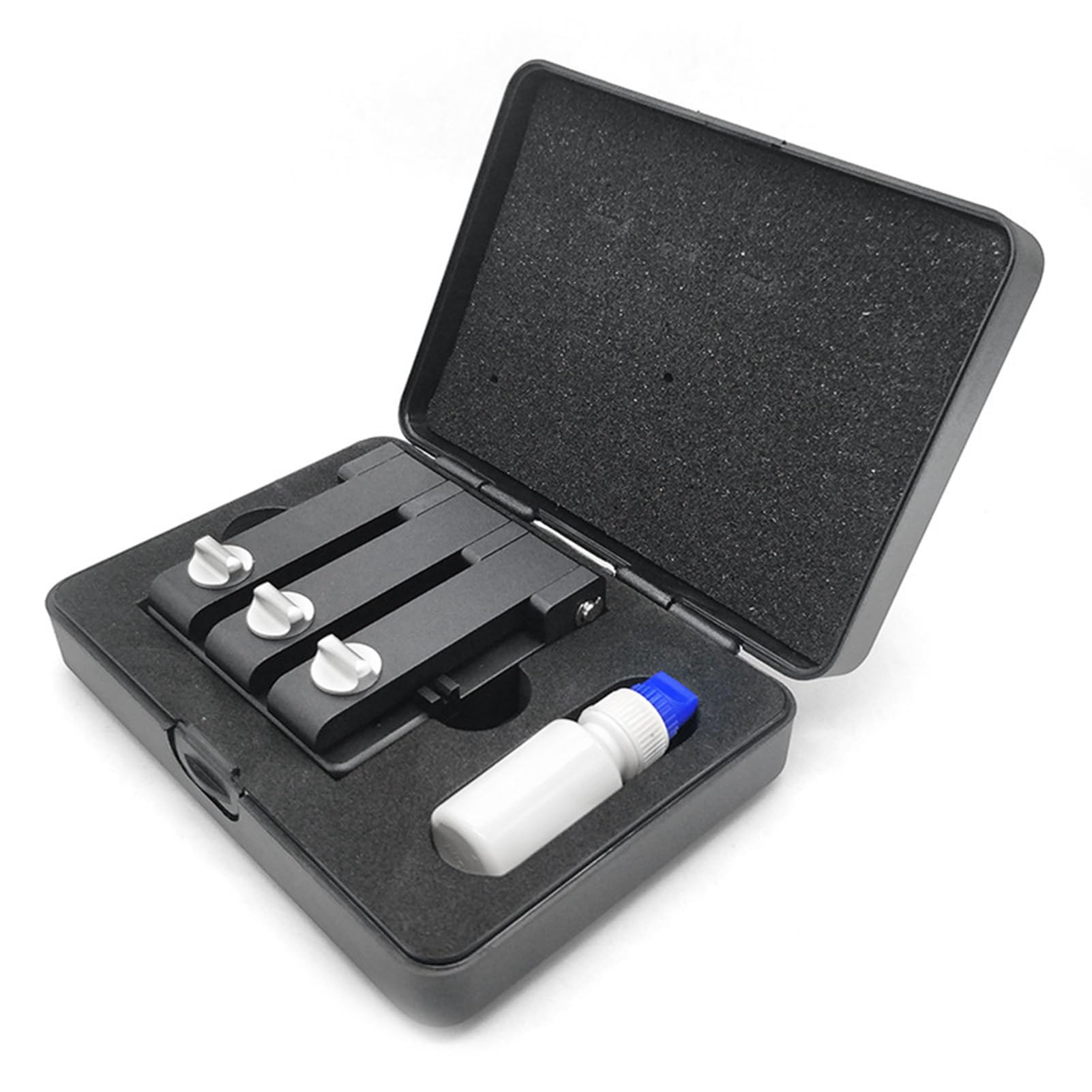 Matybobe Optischer Faser-V-Nut-Aligner-Koppler, Bare-Fibre-Adapter, Testadapter für Glasfaserverbindungen