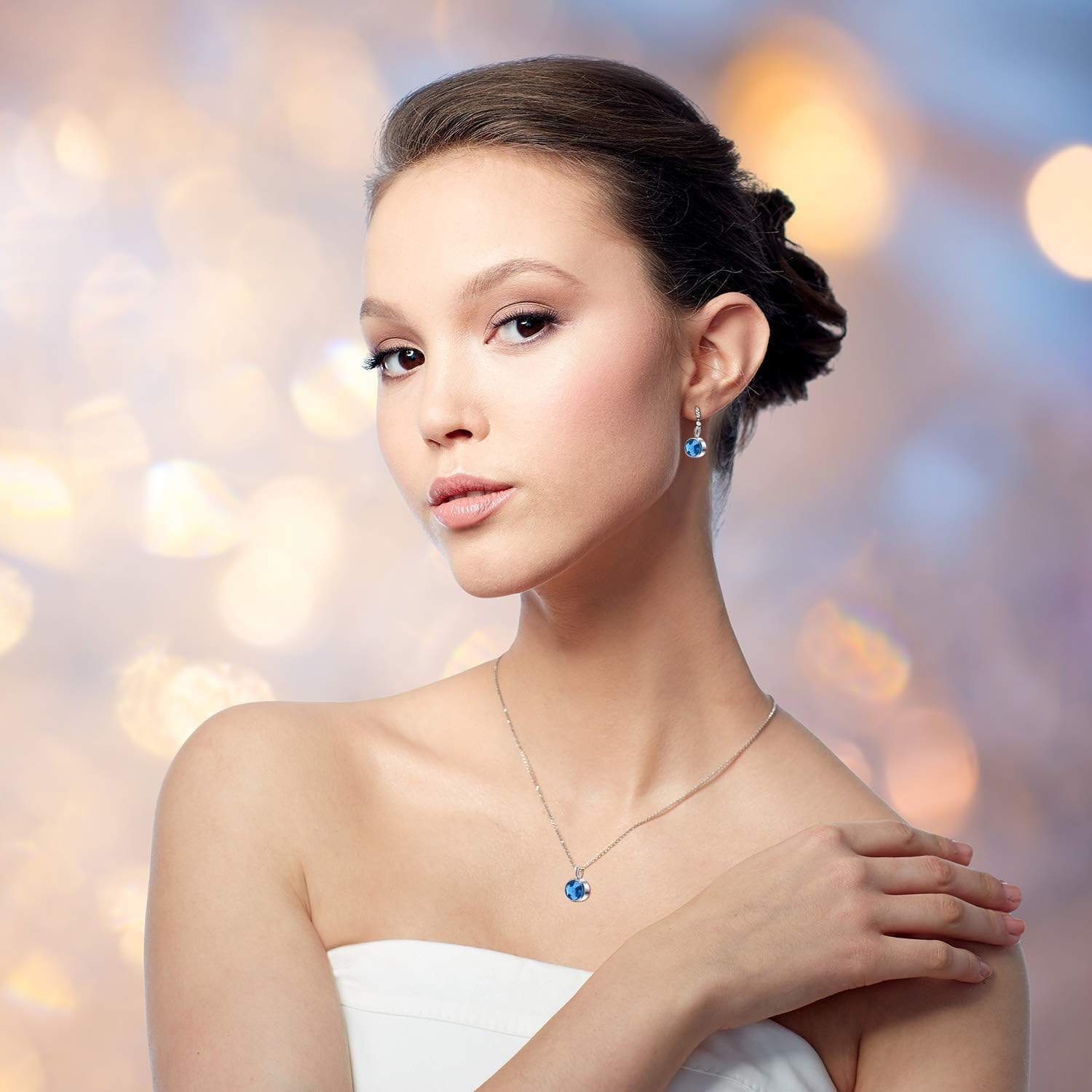 Hicarer 60 Pcs Crystal Birthstone Charms Beads 12 Colors Round Crystal Charm with Rings for Handmade Making Jewelry Pendants Necklace Bracelet Earrings, 6 mm - Image 7