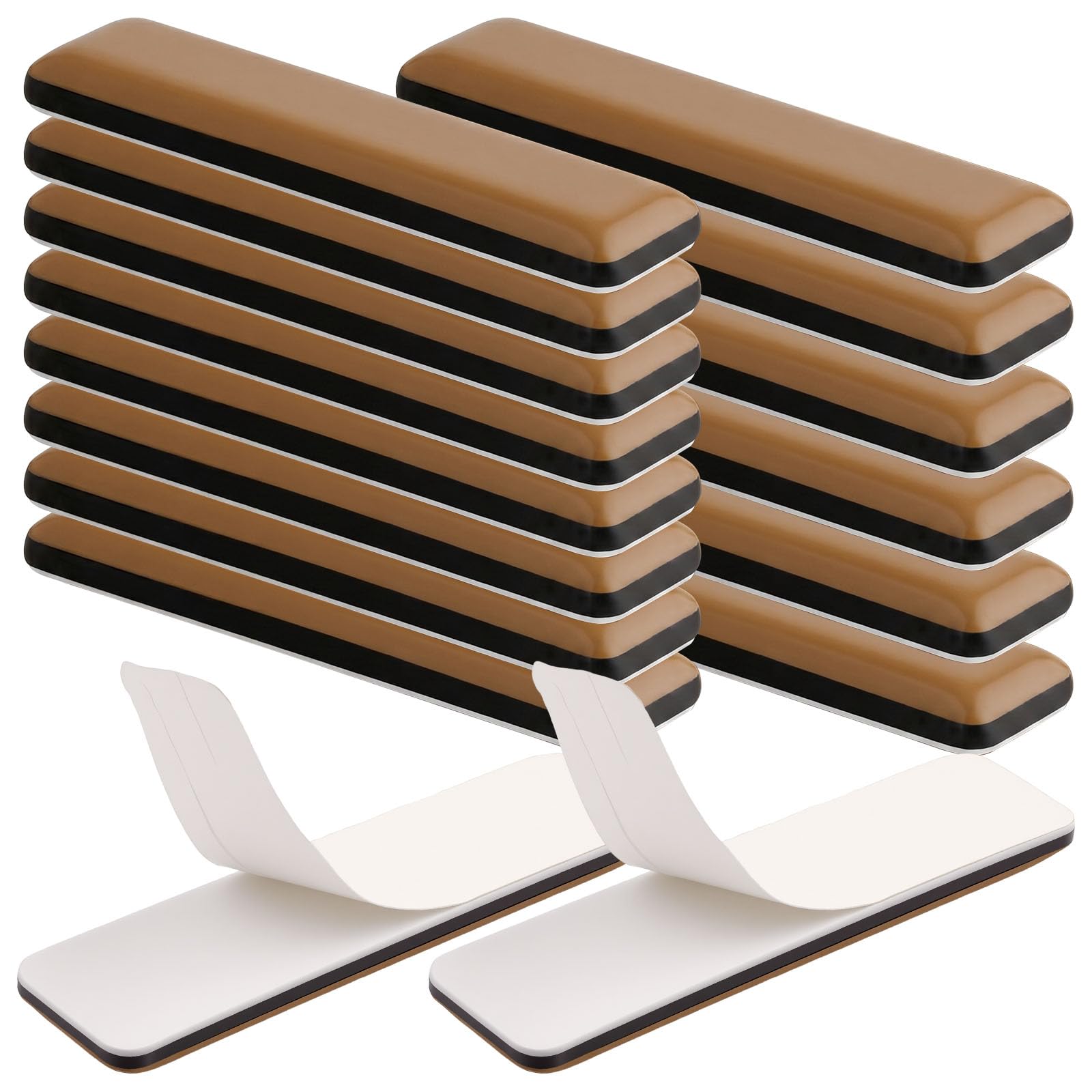 16 Pieces Furniture Sliders 70x19mm Teflon Furniture Sliders for Carpet