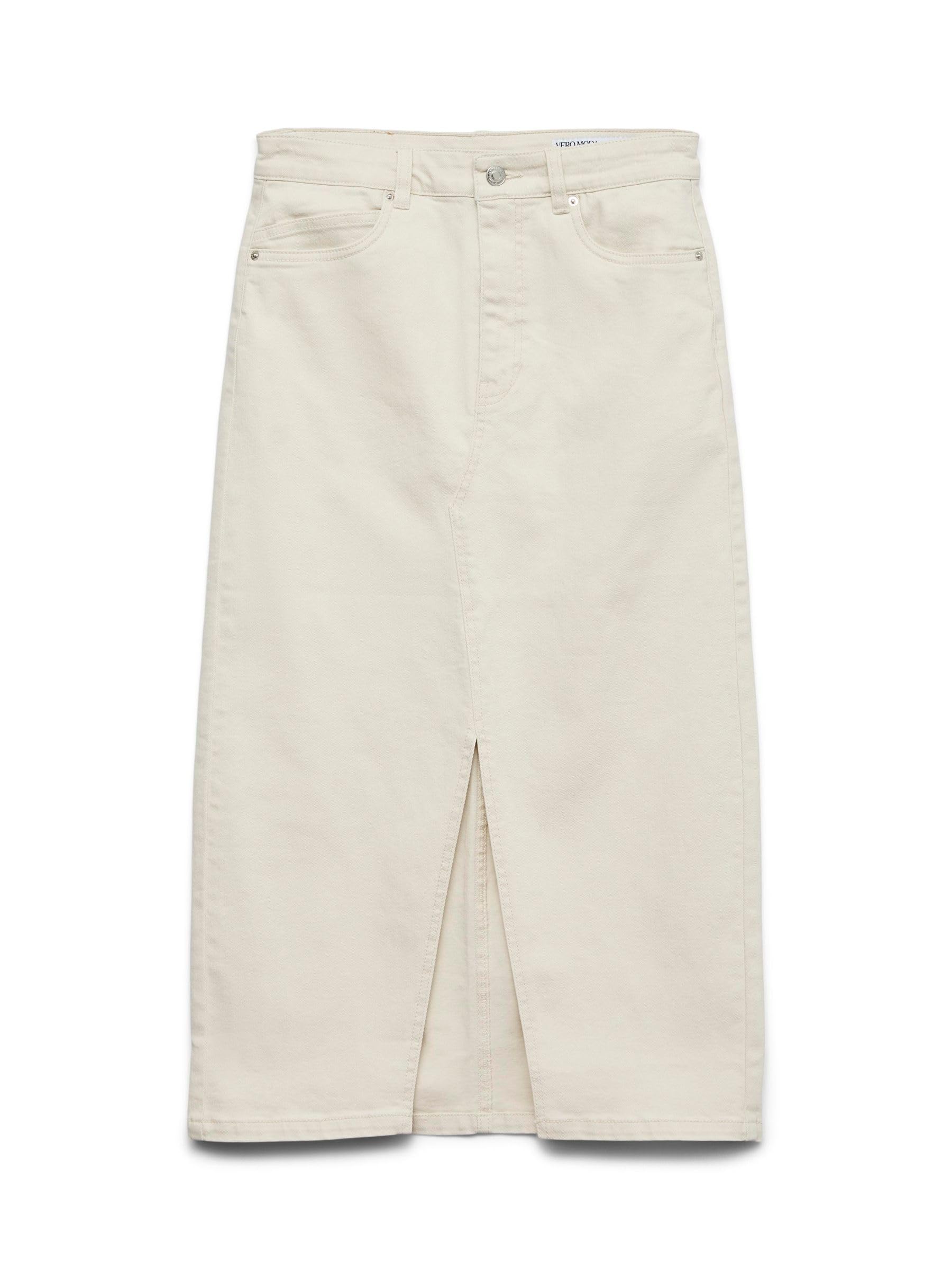 VERO MODA Denim Skirt VMVERI High Waist Midi Skirt