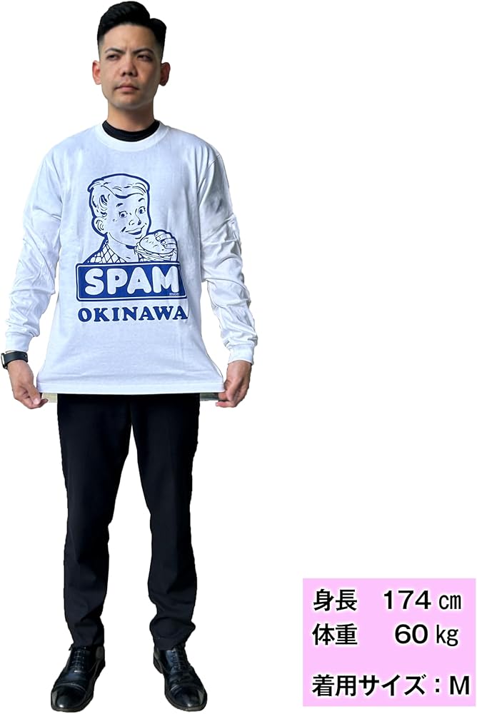 Amazon | [SPAM OKINAWA] ナイスランド 沖縄 限定 スパム ロンTEE