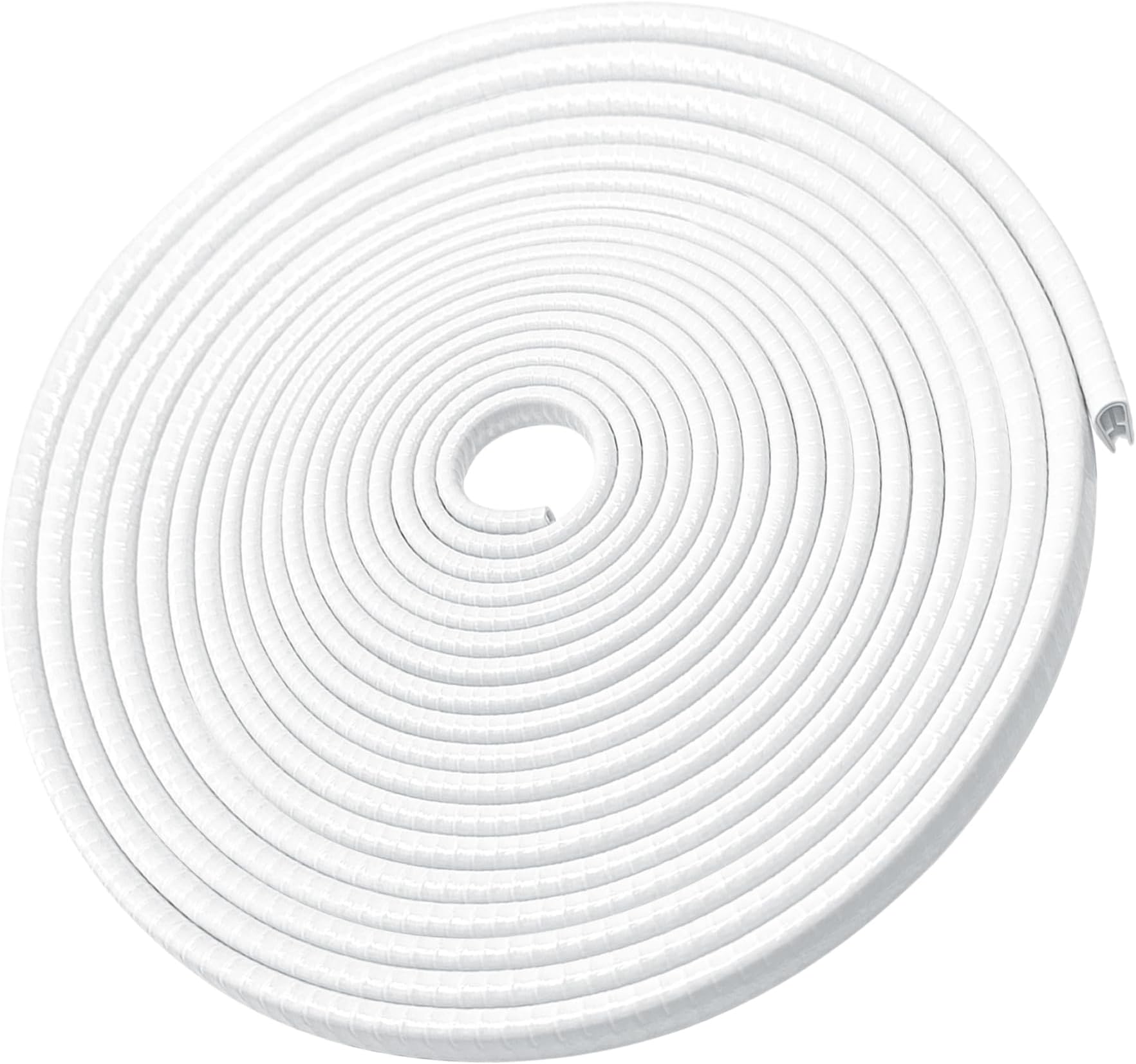 MYFAMIREA 66Ft(20.2M) Long Car Door Edge Guards, U Shape Edge Trim Rubber Seal Protector Car Door Protection Anti-Collision Rubber Clips Easy to Cut No Need Adhesive Fit for Most Vehicles| White