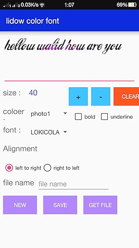 lidow color font