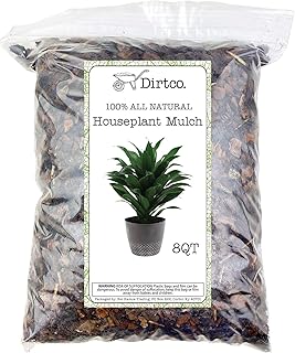 Houseplant Mulch - Small bark Wood Chips for Indoor, Patio, Potting Media, and Much More! (8QTs)