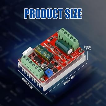 2 PCS 400W Brushless with Hall 6-60V DC Motor Drive with Hall Three-Phase DC Brushless Motor Controller Motor Driver Board