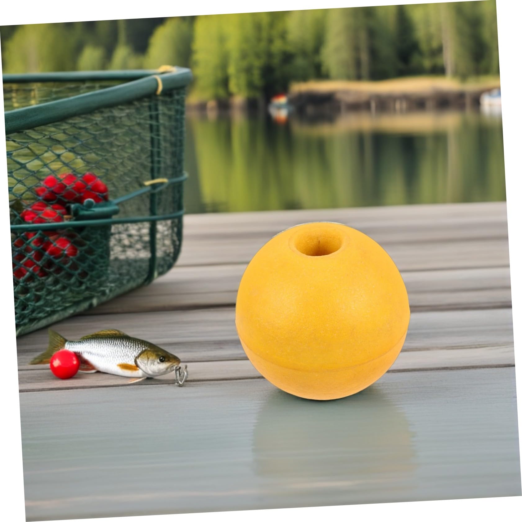 Kisangel 4pezzi Galleggianti Marcatori d Acqua per Pesca Kayak Piscina Accessori per Sport Acquatici all Aperto