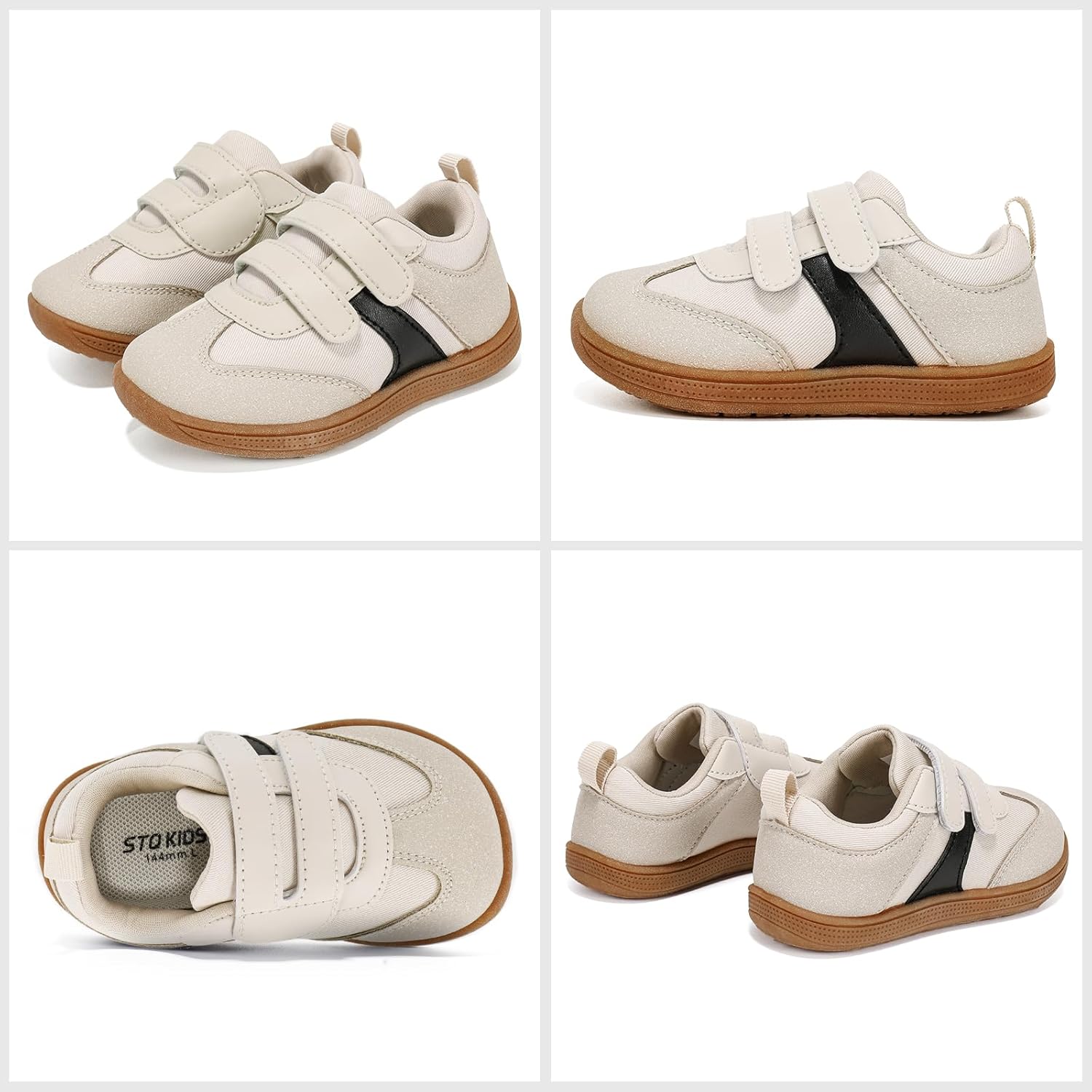 Toddler Wide Toe Box Barefoot Shoes Boys Girls Sneakers Zero Drop Kid Tennis Running Shoes Lightweight Non-Slip Comfortable Infant First Walking Shoe Outdoor Activities School - Image 9