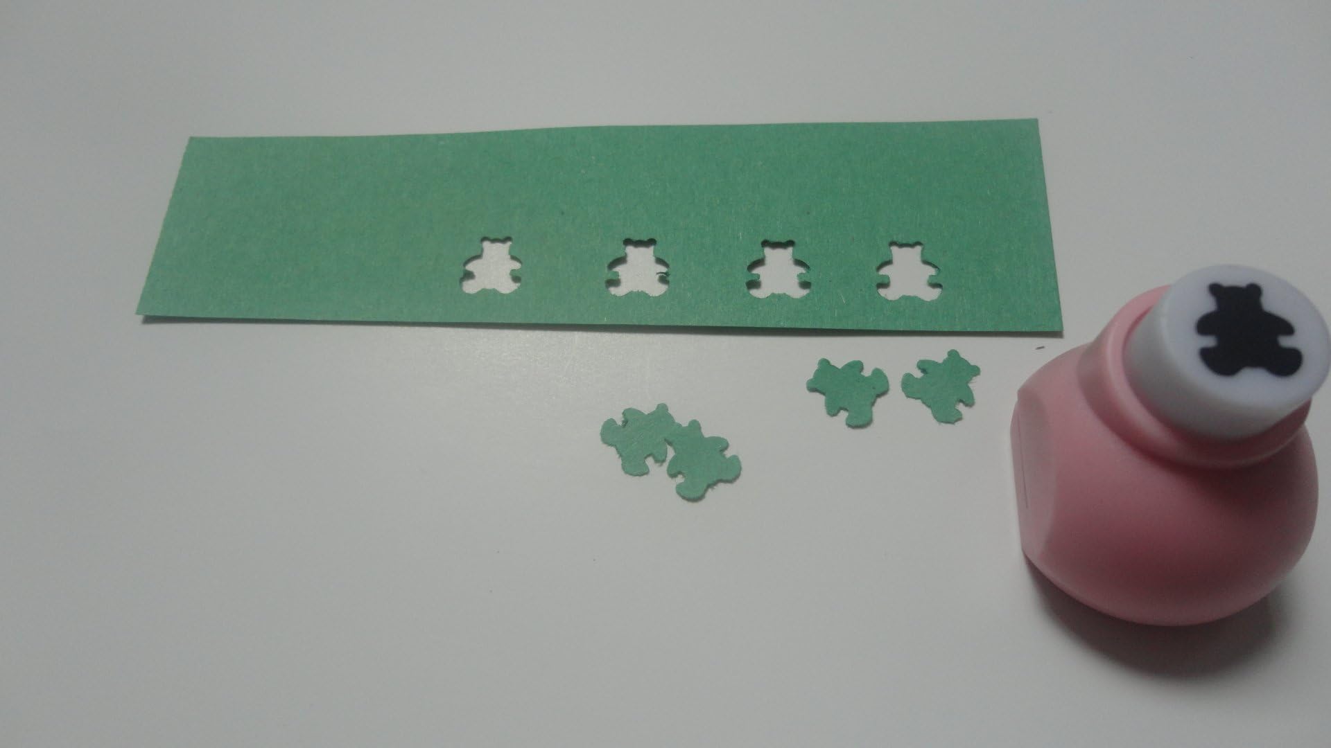 Teddy Bear shaped hole punch, crafting, scrap book hole punch