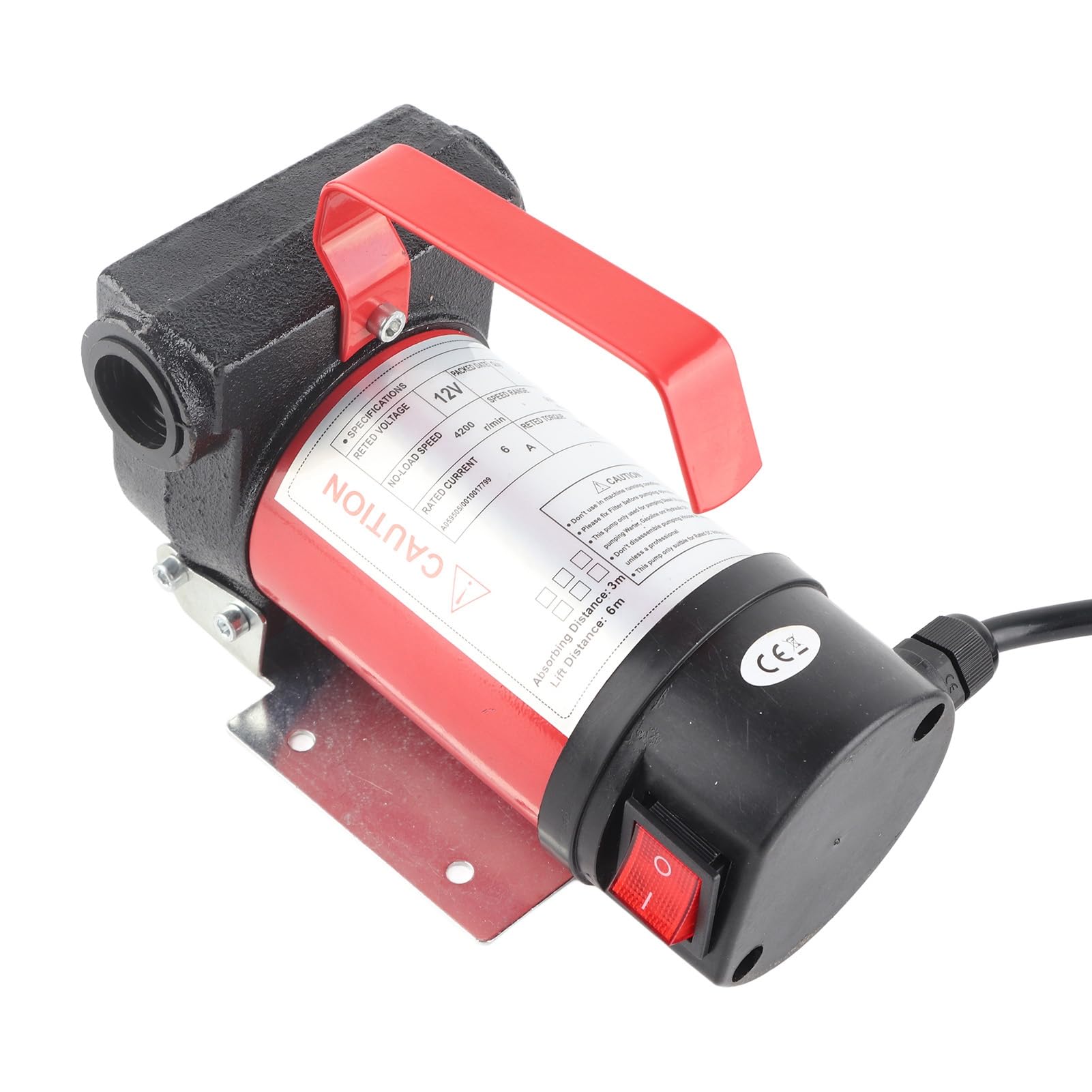 Bomba de extracción de aceite, bomba de gasóleo autoaspirante, eléctrica, 12 V/160 W, 40 l/min, portátil, para bombas de diésel y queroseno