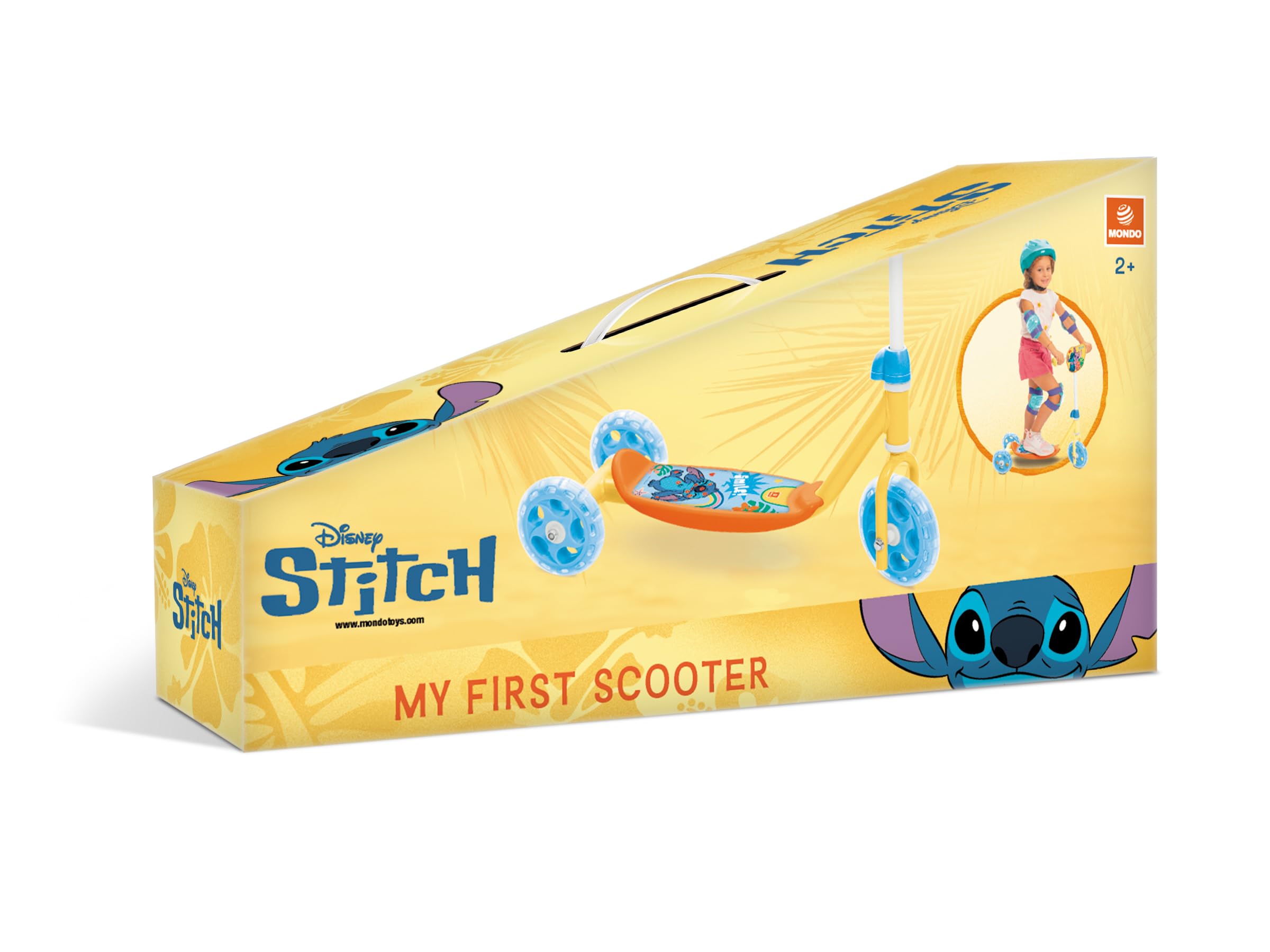 Mondo Toys - Stitch Disney My First Scooter Trottinette Baby 3 Roues pour Enfants à partir de 2 Ans - 28812