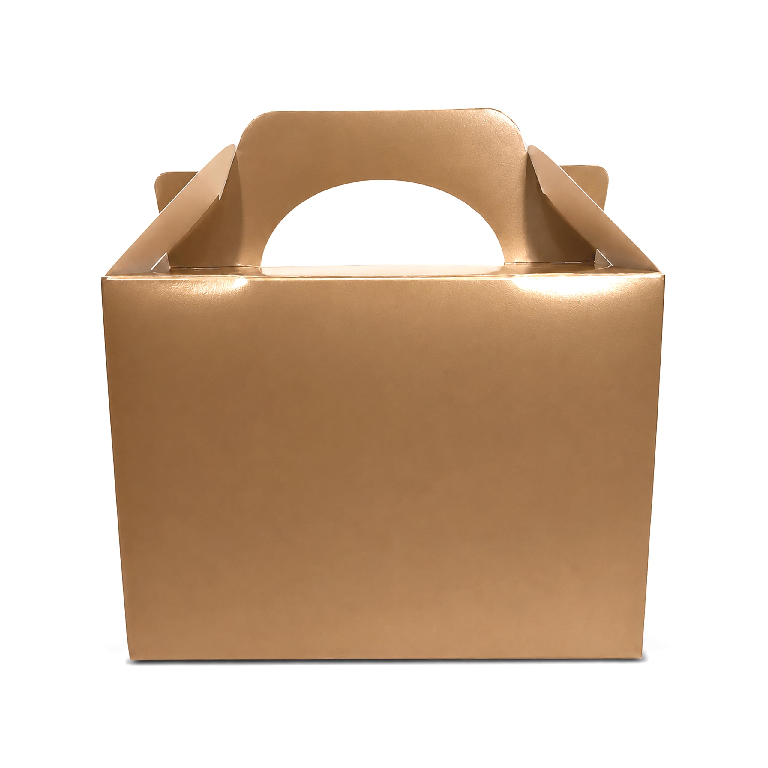 Lotus 20 x Children/Kids Plain Coloured Party Boxes Carry Food Meal Fun Picnic Birthday Wedding Favour/Baby Shower Party Halloween Trick or Treat Box Loot Bag (Bronze) โ image 1