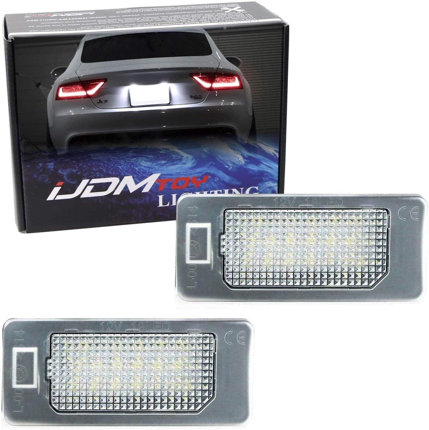 Amazon.com: iJDMTOY OEM-Fit 3W Full LED License Plate Light Kit