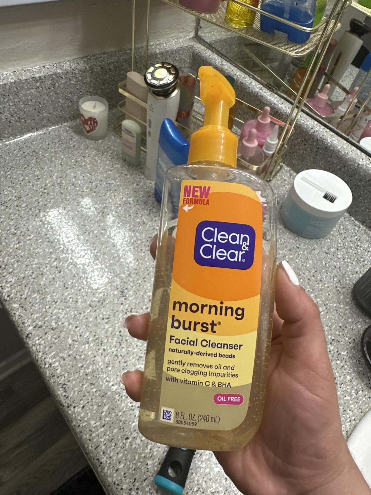 Kenvue Clean & Clear Morning Burst Oil-Free Facial Cleanser, Brightening Vitamin C & Ginseng, Daily Face Wash, Hypoallergenic, Special Care with Pride Packaging, Value Two Pack, 8 Fl. Oz