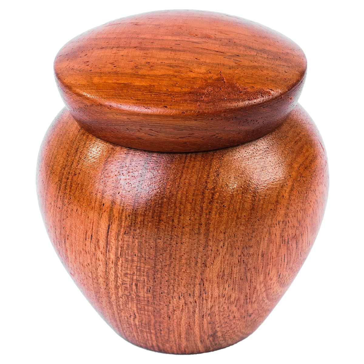 Laroal Small Urns for Human Ashes, Mini Wood Grain Keepsake Urn for Pet Ashes Memorial Burial Ash Storage - Image 2