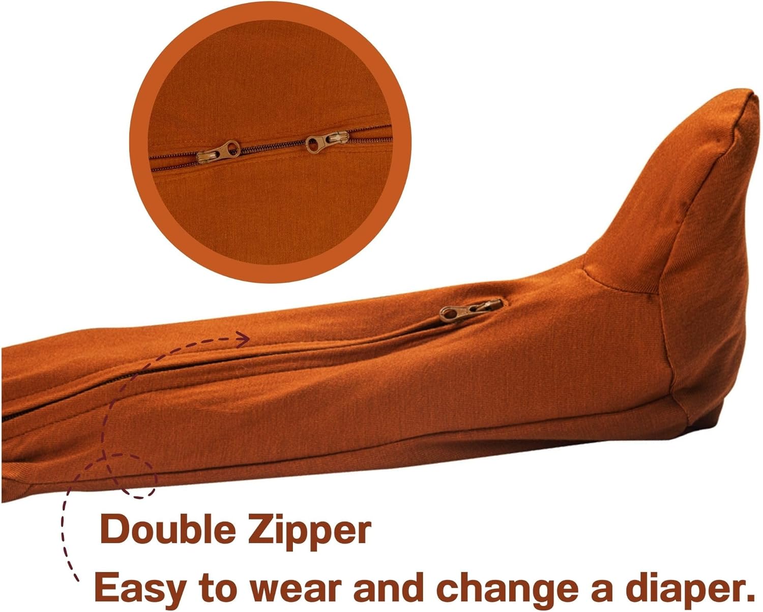 GUISBY Rayon Baby Footies Pajamas, Soft Long Sleeve with 2 way Zipper Sleepers - Image 3