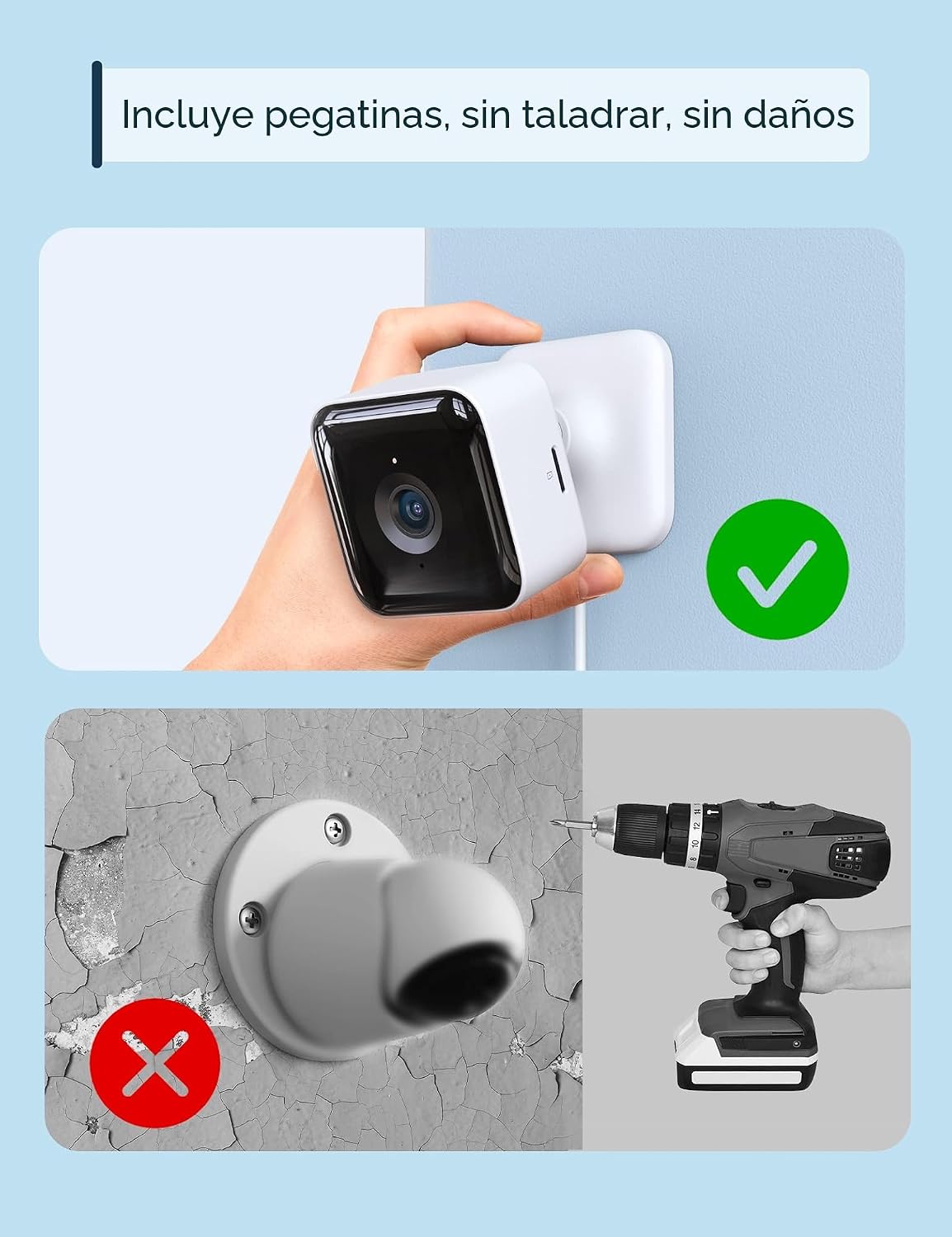GNCC 2K 3MP Camara Vigilancia WiFi Interior con Visión Nocturna Infrarroja | Monitor para Bebés y Mascotas, SD/Cloud, Detección de IA, Audio Bidireccional, Modo Privado, Alarma, Compatible con Alexa 5