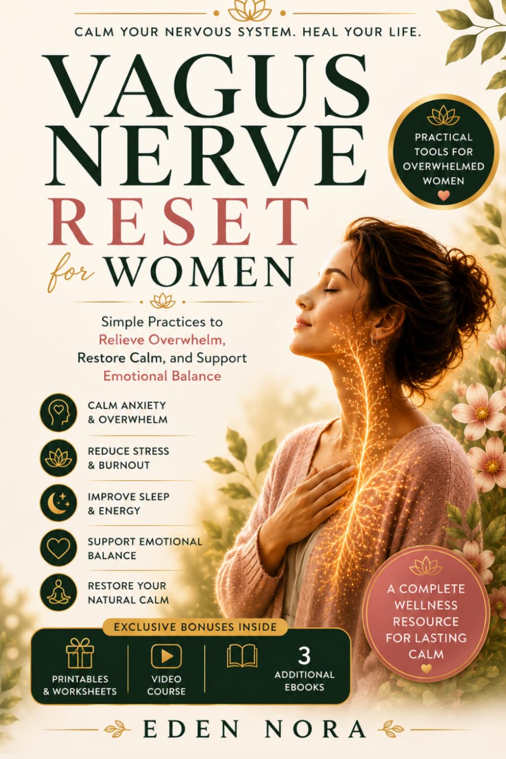 Vagus Nerve Reset for Women: Simple Practices to Relieve Overwhelm, Restore Calm, and Support Emotional Balance (Vagus Nerve Healing Collection)