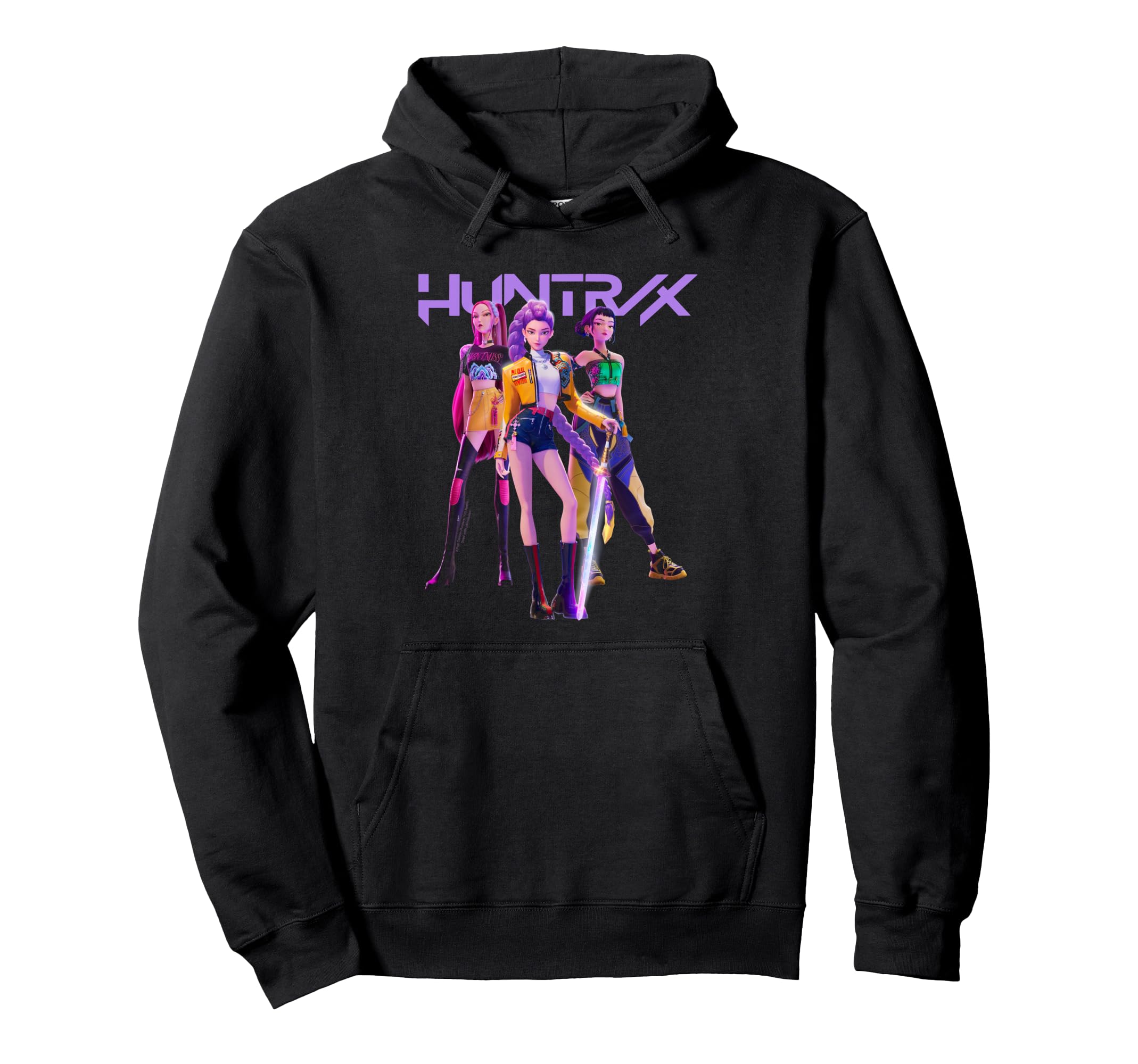 Sweat à Capuche Kpop DDemons HHunters - Imprimé Huntrix, Manches Longues, Taille Asiatique