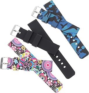 Hemobllo Pulseira De Relógio De 3 Peças Pulseira De Relógio Smartwatch Pulseira De Relógio De Substituição Pulseira De Relógio Flexível Pulseira De Relógio Substituível Componente De