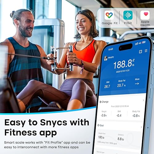 Miniatura 4 de GE Báscula inteligente para peso corporal y ajuste de grasa Plus LN