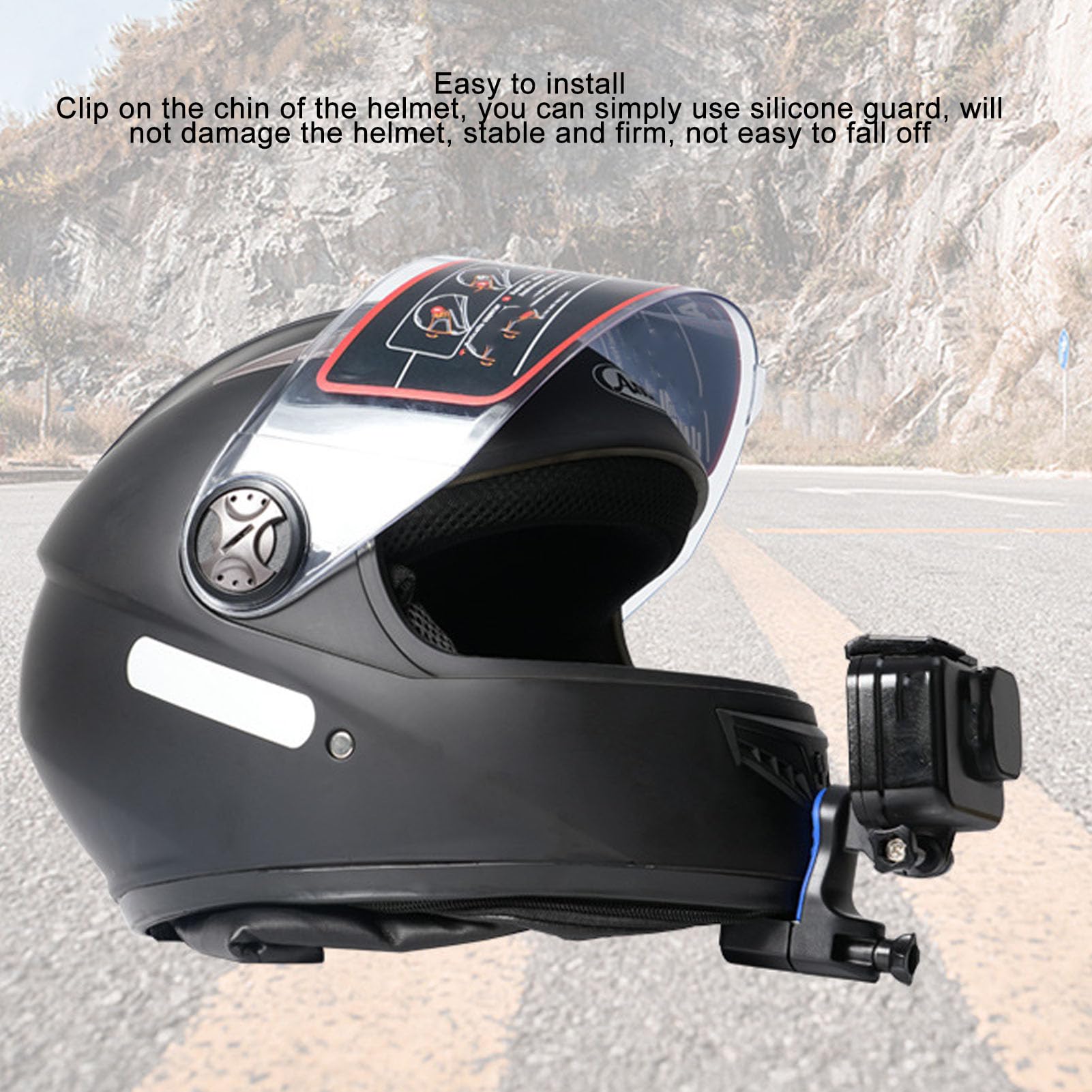 Supporto Universale Per Casco - Adattatore Per Action Camera E Smartphone