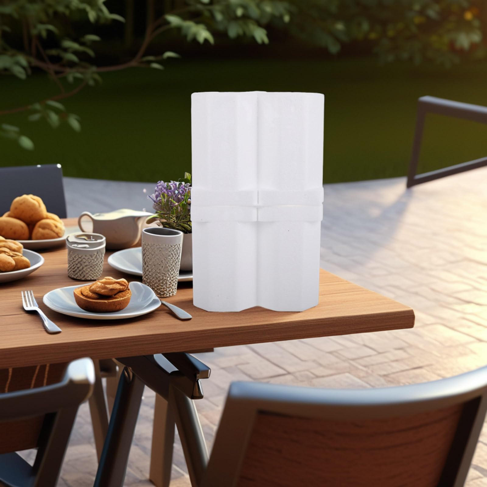 Kichvoe Scatola per Spedizione Vino con Imbottitura in Plastica Espansa Bianca, Design Doppio per 2 Bottiglie da 85 Mm, Protegge da Movimenti e Oscillazioni Durante Feste e Picnic