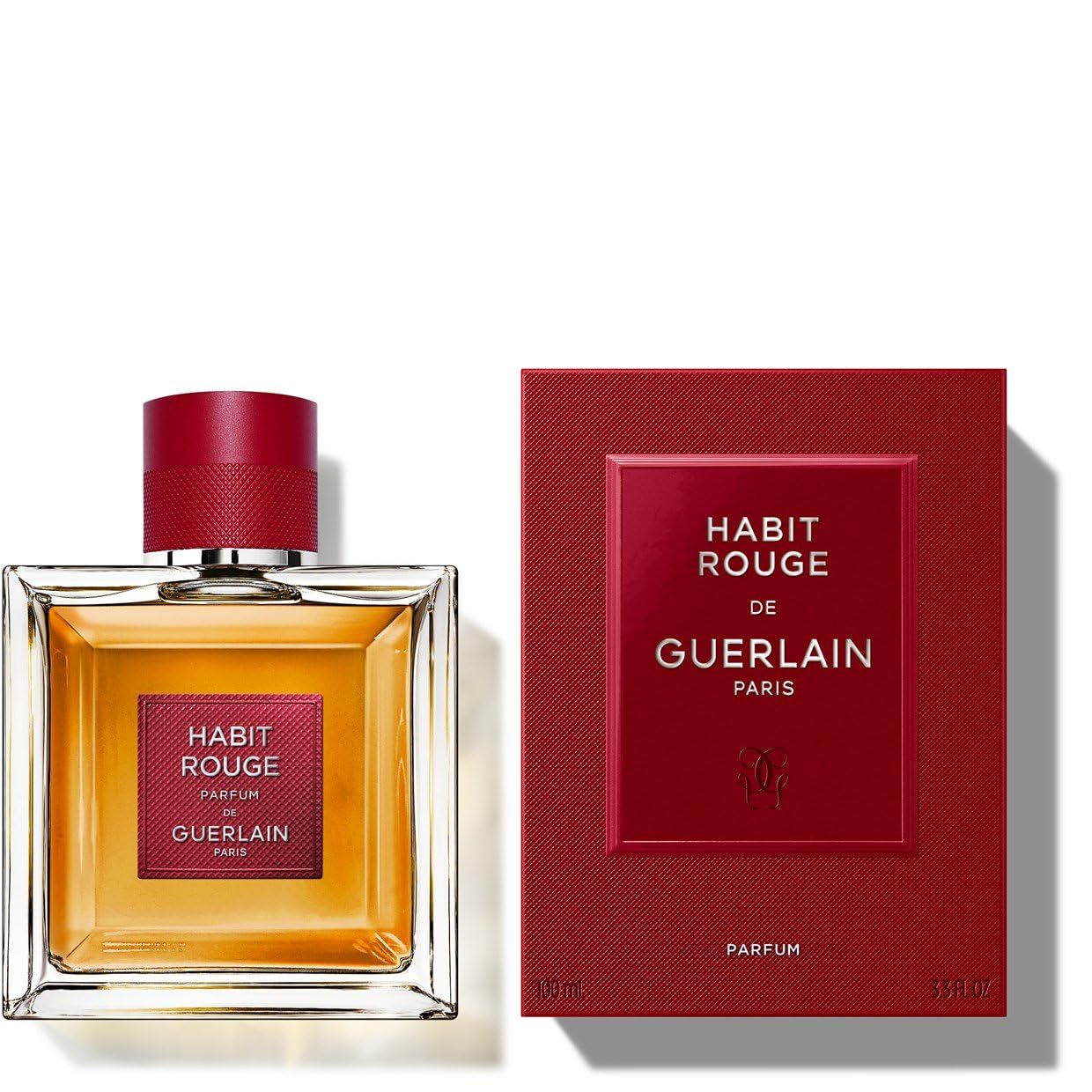 Habit Rouge by Guerlain for Men - 3.3 oz Parfum Spray