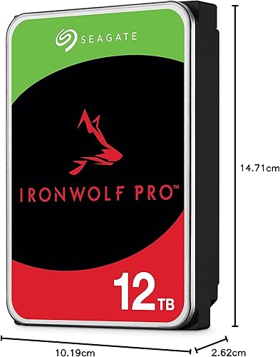 Miniatura 39 de Seagate IronWolf HDD NAS de 12 TB Unidad de disco duro interna CMR 3.5 pulgadas, SATA 6Gb/s 7200 RPM, caché de 256MB para almacenamiento en la red
