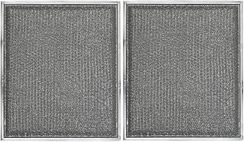 American Metal Filter Filtro de grasa de malla de aluminio RBF0901 - 9" x 10-12" x 332" con cesta - Paquete de 2