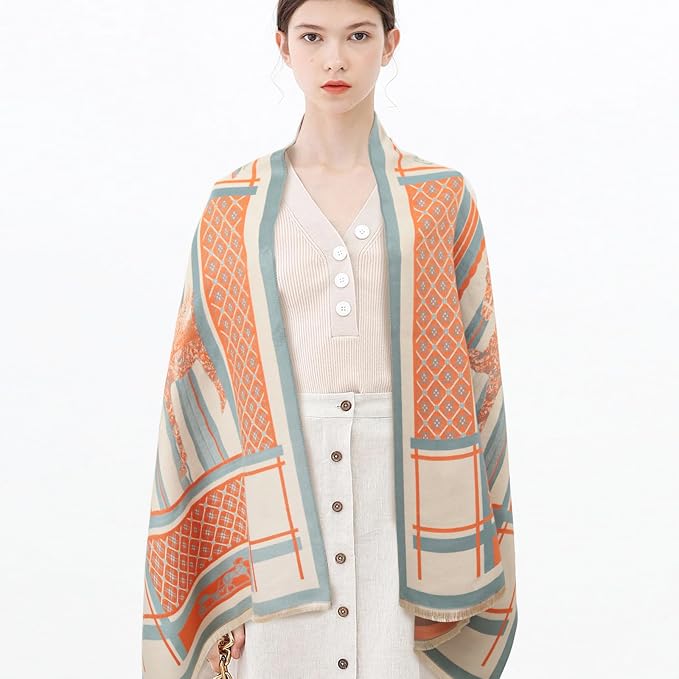 Pashmina para mujer estilo chal suave y elegante miniatura 3