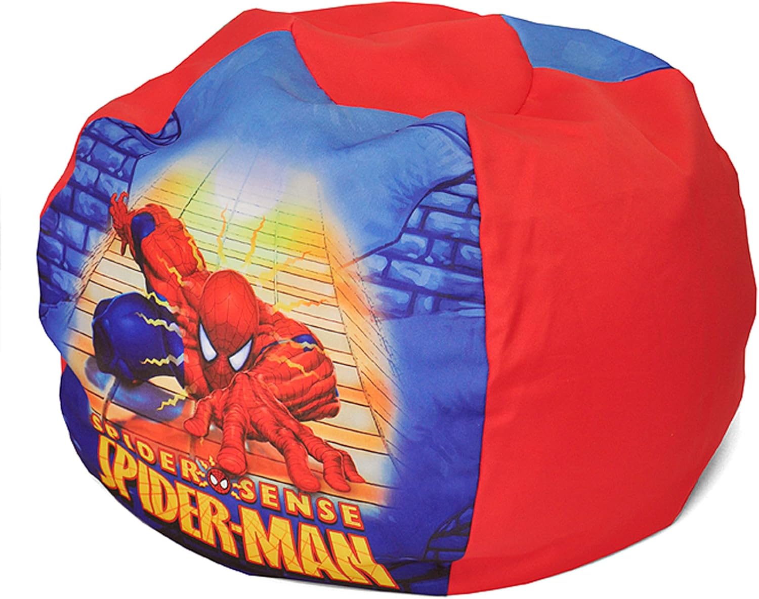 Idea Nuova Marvel Spiderman Toddler Nylon Round Bean Bag