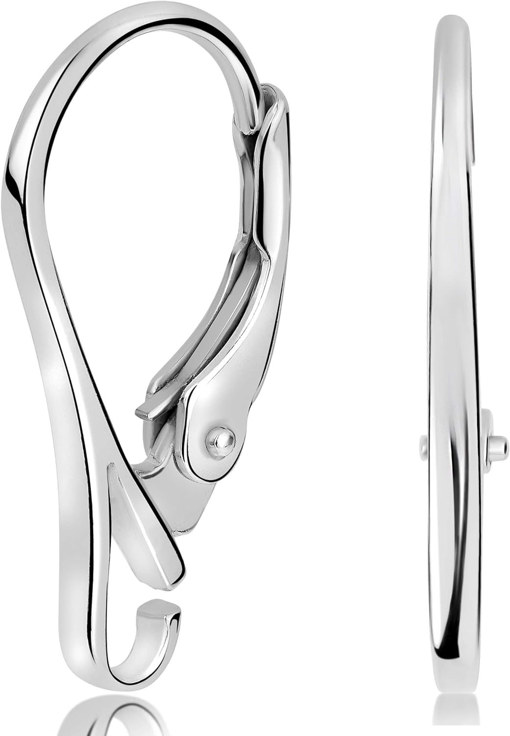 925 Silver Leverback 1 Pair DIY Jewelry and Repair Earrings Hooks and Wire (1)