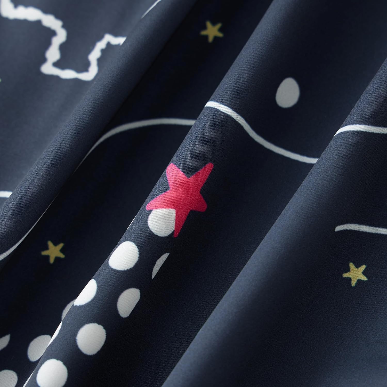 Meiweileya Women Christmas Pajamas Sets for Women Satin Silk Bow Santa Print Cute Pj Pajama Set Xmas Pjs Loungewear Holiday - Image 3