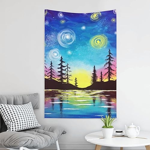 Miniatura 4 de NEZIH Tapiz personalizado para dormitorio, estética, telón de fondo personalizado, imágenes para colgar en la pared, tapiz decorativo de habitación,